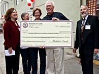 Berkeley Coalition receiving their check